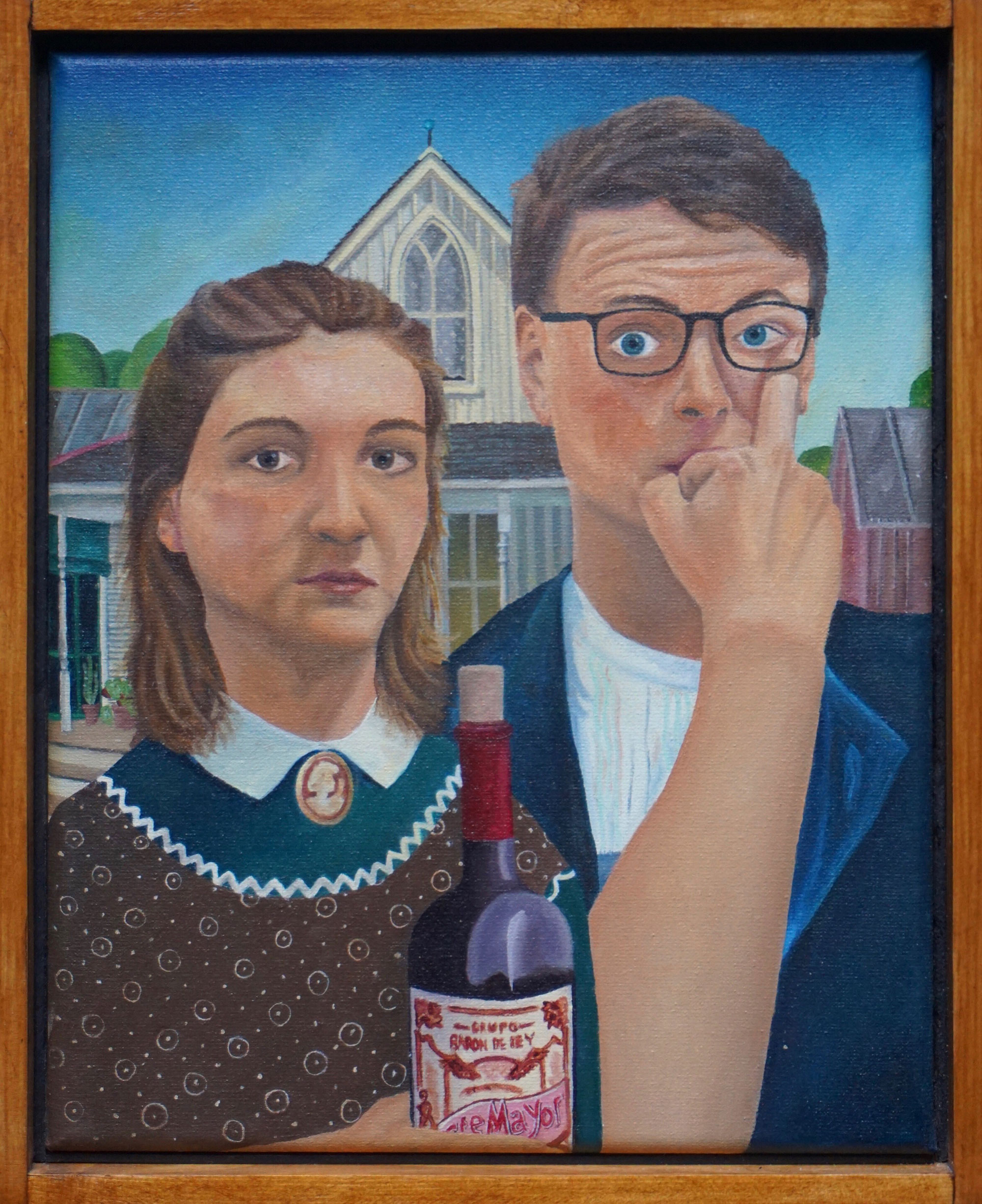 European Gothic, oil on canvas