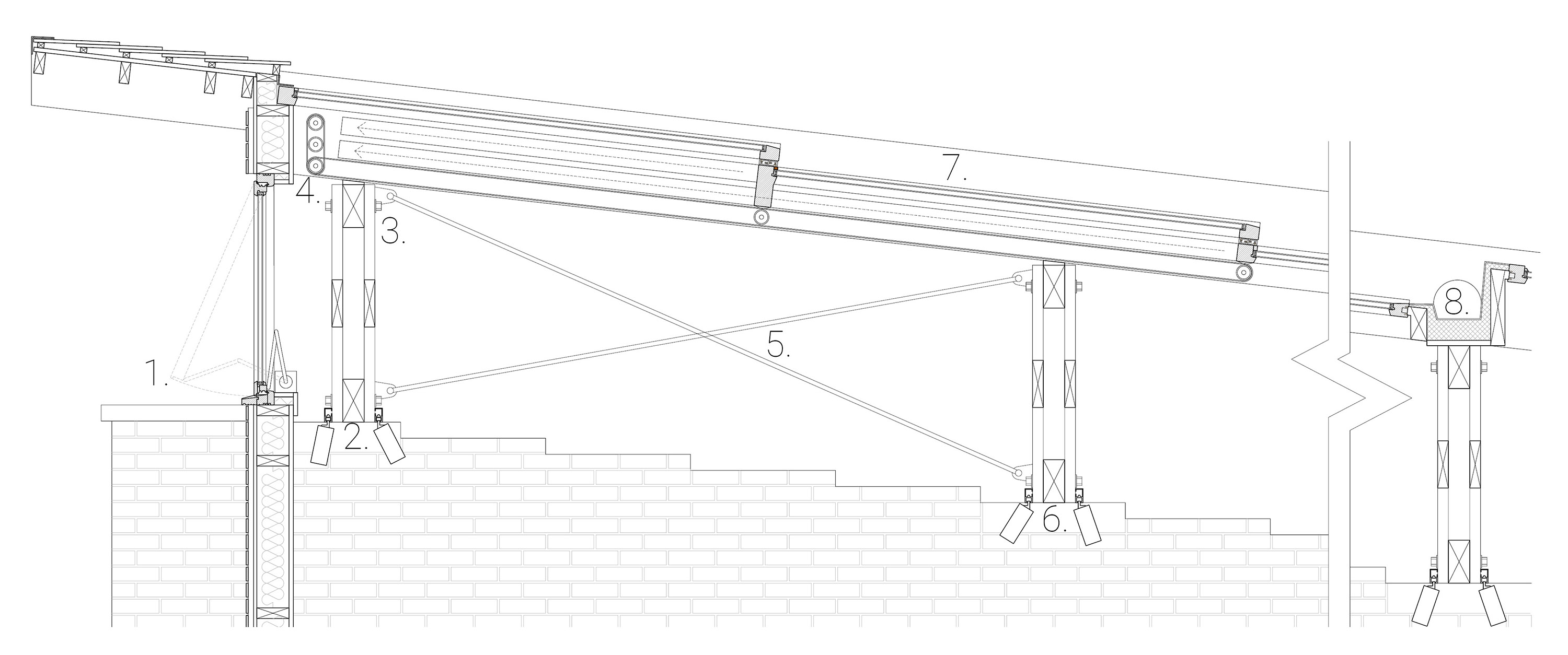 Detail drawing of roof