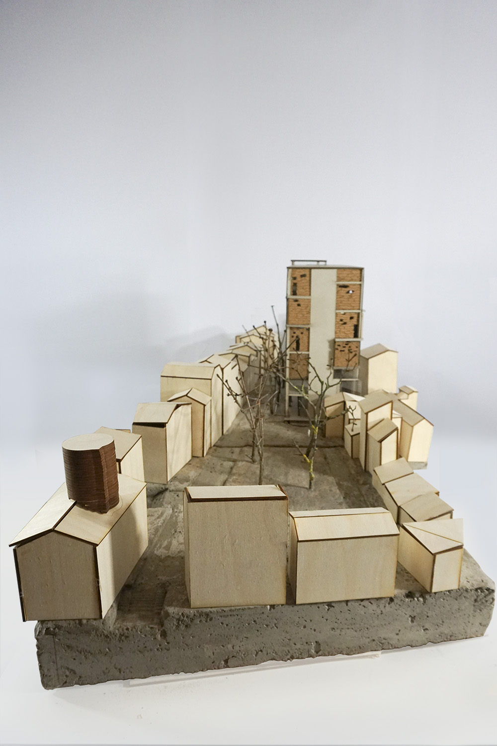 1:100 model photo, aerial